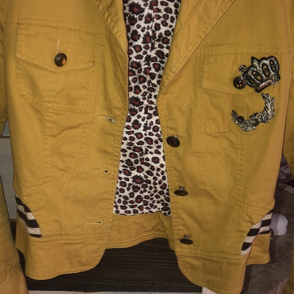Mustard Color Short Jacket - Sz Small - Picture 5 of 10